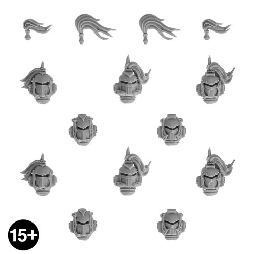 White Scars Mk II Heads Upgrade Set